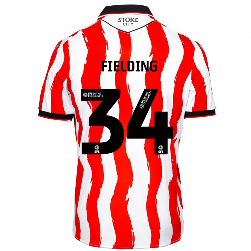 Danxen Kinder Frank Fielding #34 Weiß Rot Heimtrikot Trikot 2025/26 T-Shirt Österreich