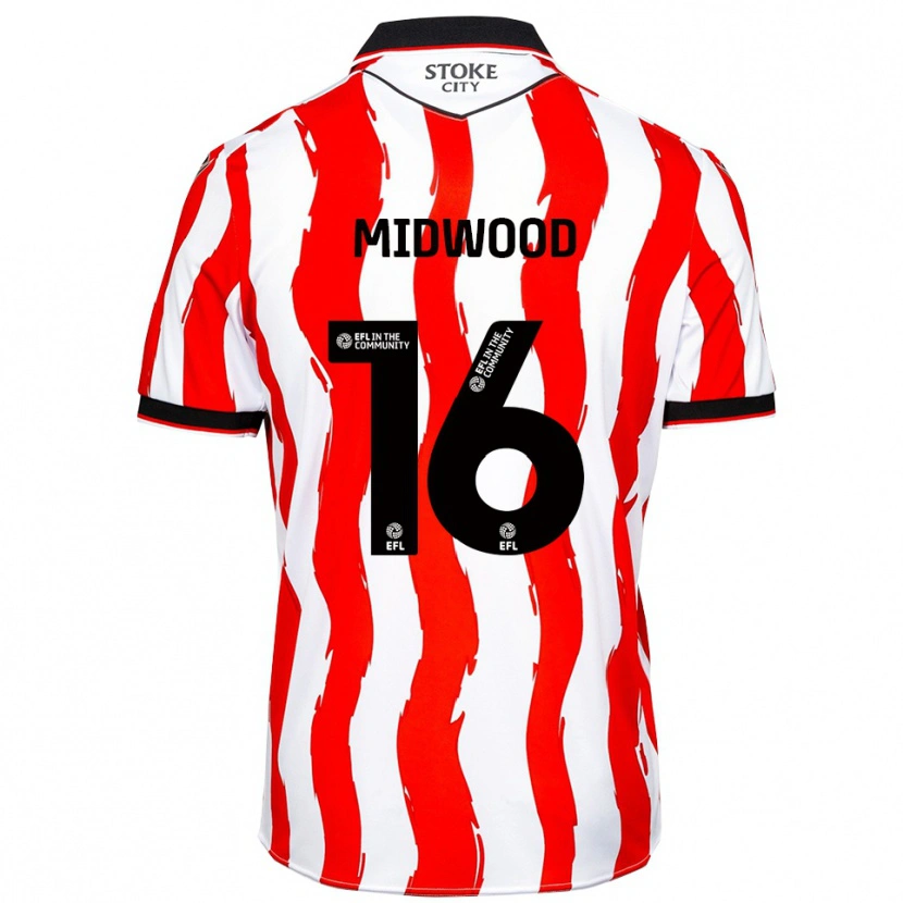 Danxen Kinder Tom Midwood #16 Weiß Rot Heimtrikot Trikot 2025/26 T-Shirt Österreich
