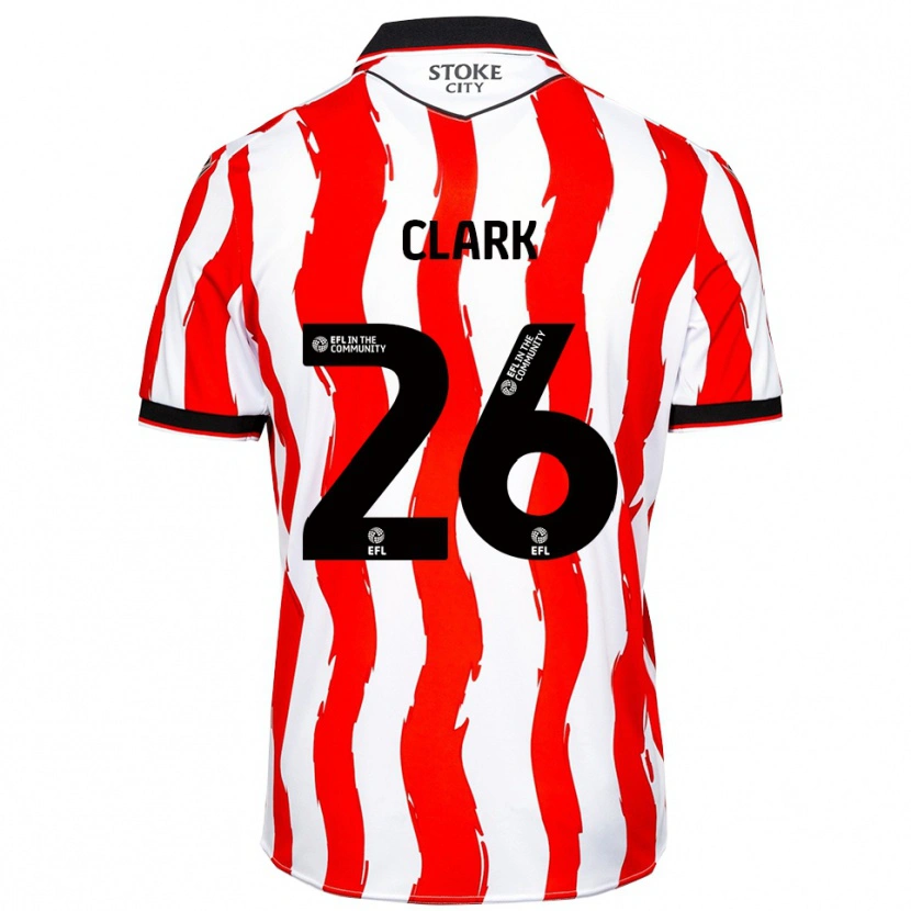 Danxen Kinder Ciaran Clark #26 Weiß Rot Heimtrikot Trikot 2025/26 T-Shirt Österreich
