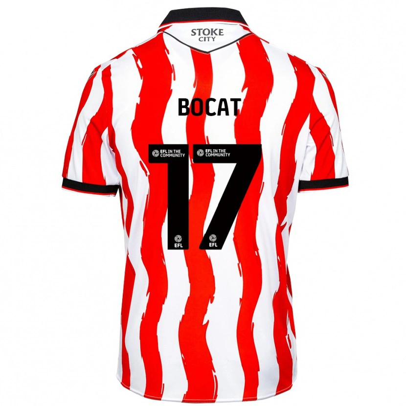 Danxen Kinder Eric-Junior Bocat #17 Weiß Rot Heimtrikot Trikot 2025/26 T-Shirt Österreich