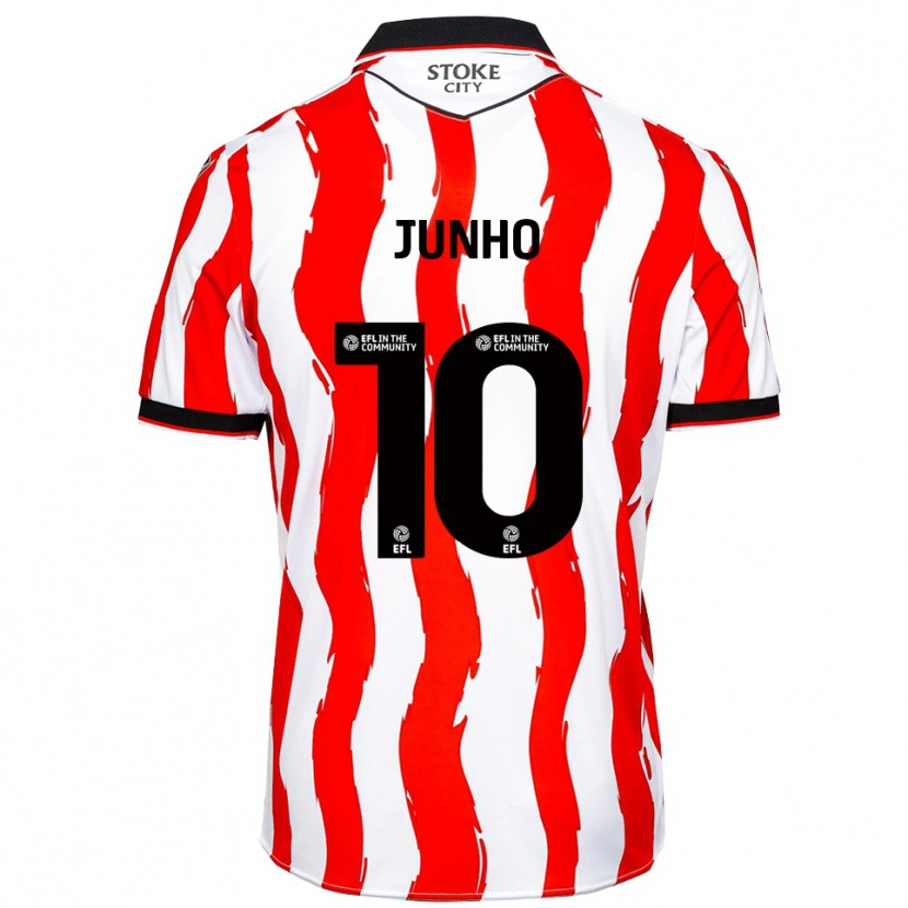 Danxen Kinder Jun-Ho Bae #10 Weiß Rot Heimtrikot Trikot 2025/26 T-Shirt Österreich