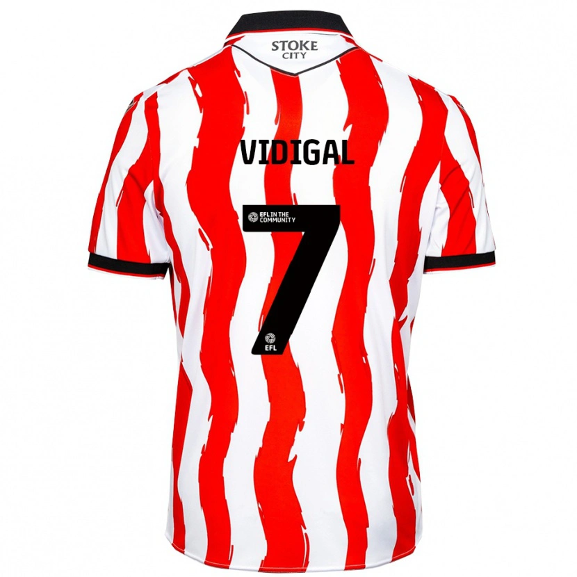 Danxen Kinder André Vidigal #7 Weiß Rot Heimtrikot Trikot 2025/26 T-Shirt Österreich