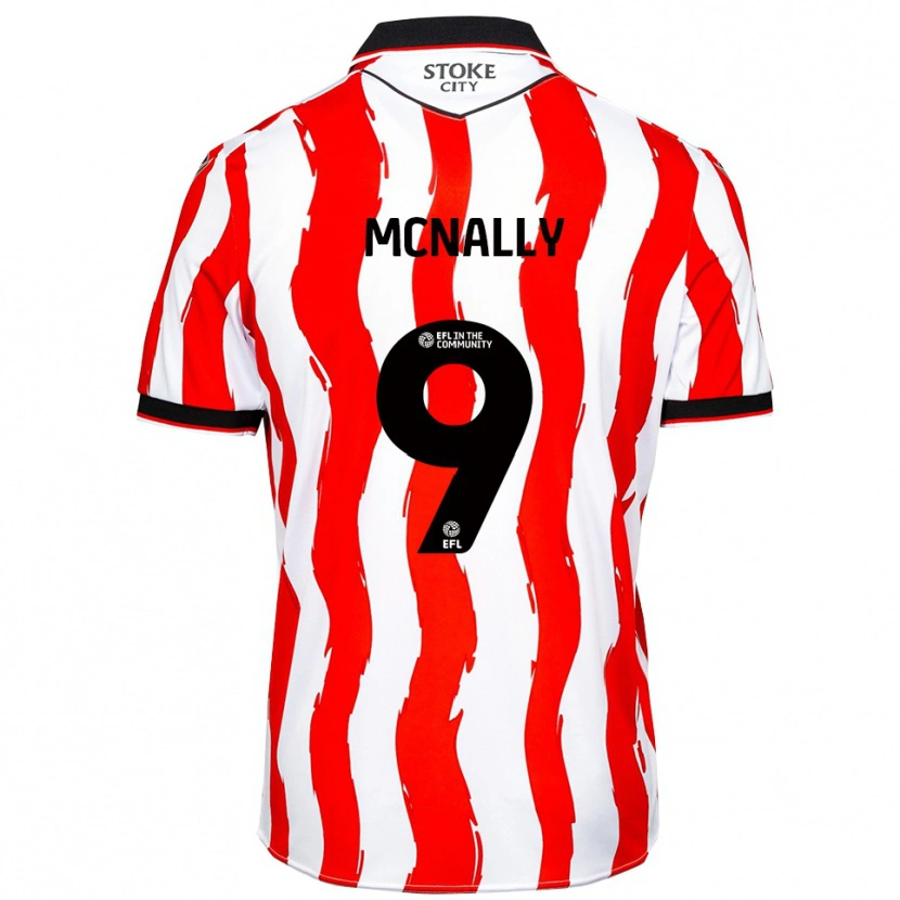Danxen Kinder Tommy Mcnally #9 Weiß Rot Heimtrikot Trikot 2025/26 T-Shirt Österreich