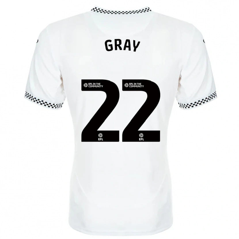 Danxen Kinder Harvey Gray #22 Weiß Orange Heimtrikot Trikot 2025/26 T-Shirt Österreich