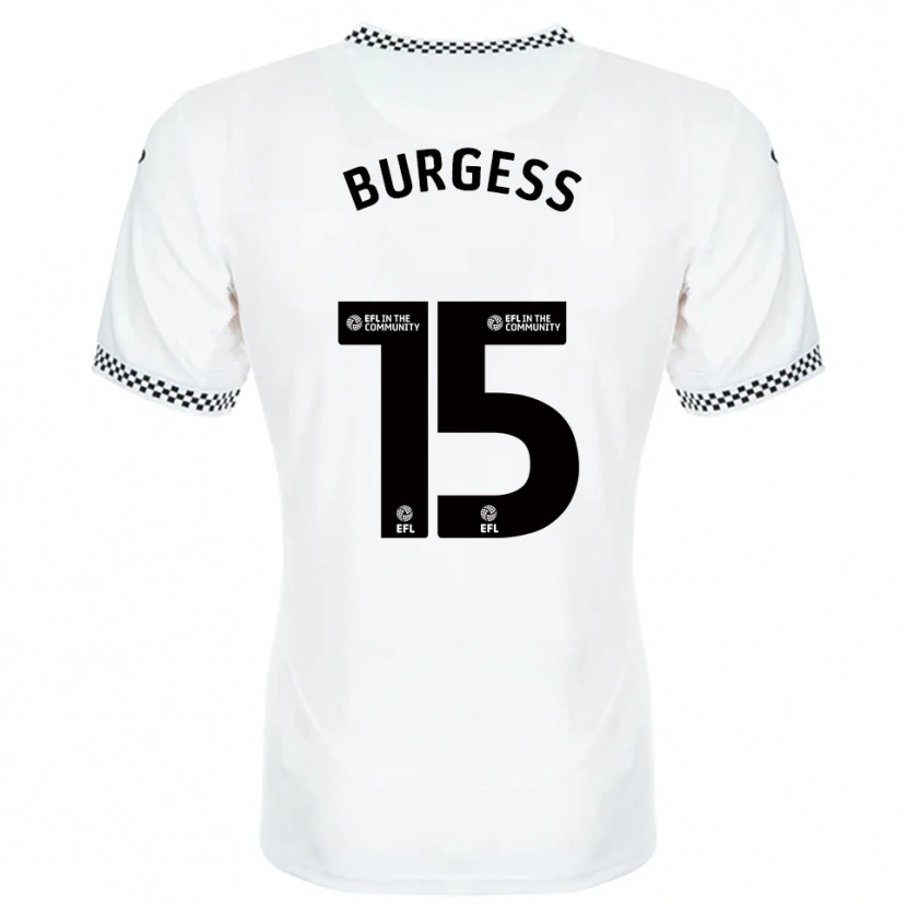 Danxen Kinder Cameron Burgess #15 Weiß Orange Heimtrikot Trikot 2025/26 T-Shirt Österreich