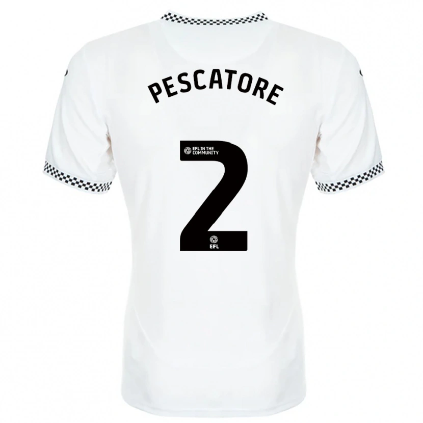 Danxen Kinder Josh Pescatore #2 Weiß Orange Heimtrikot Trikot 2025/26 T-Shirt Österreich