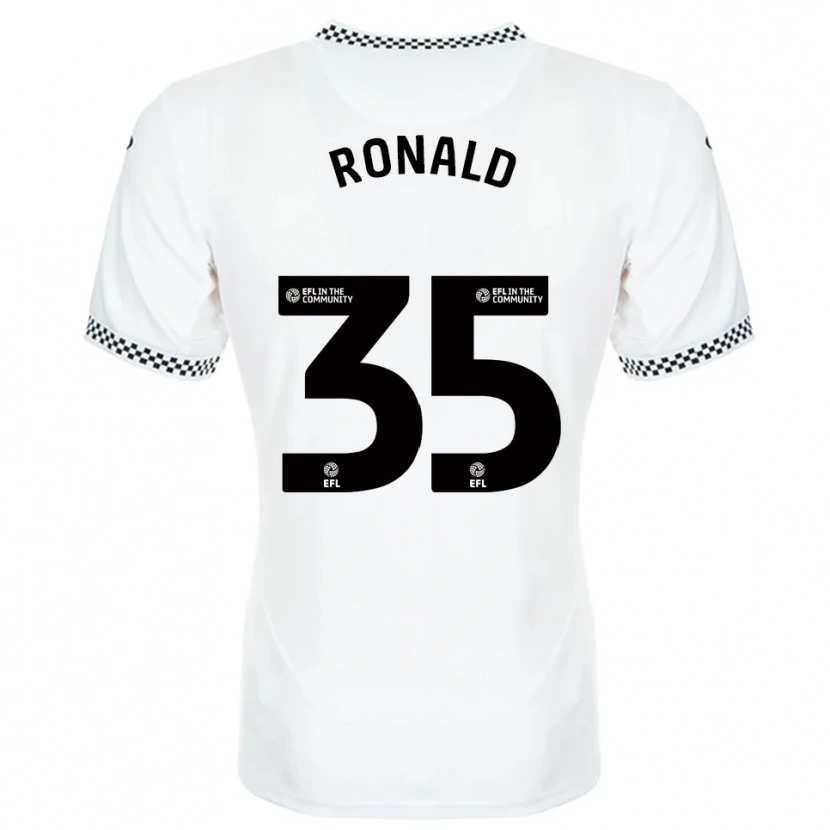 Danxen Kinder Ronald #35 Weiß Orange Heimtrikot Trikot 2025/26 T-Shirt Österreich