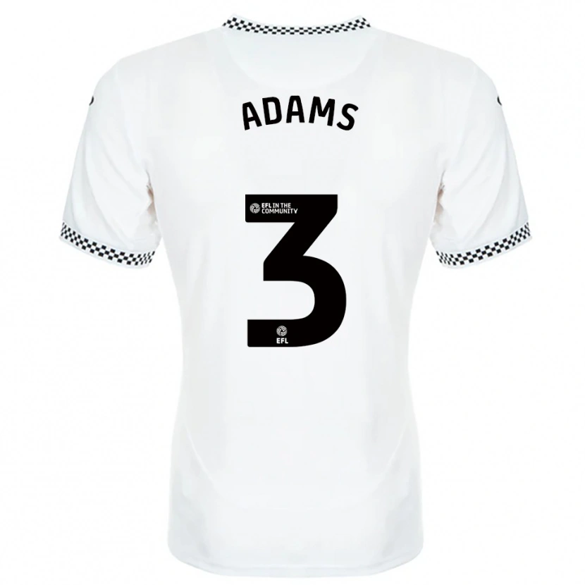 Danxen Kinder Sarah Adams #3 Weiß Orange Heimtrikot Trikot 2025/26 T-Shirt Österreich