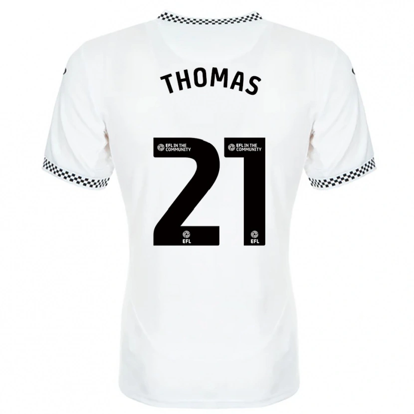Danxen Kinder Emily Thomas #21 Weiß Orange Heimtrikot Trikot 2025/26 T-Shirt Österreich
