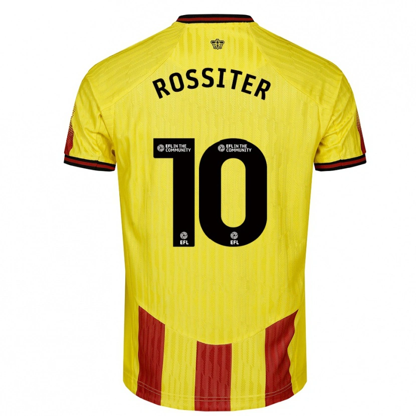 Danxen Kinder Annie Rossiter #10 Gelb Rot Heimtrikot Trikot 2025/26 T-Shirt Österreich