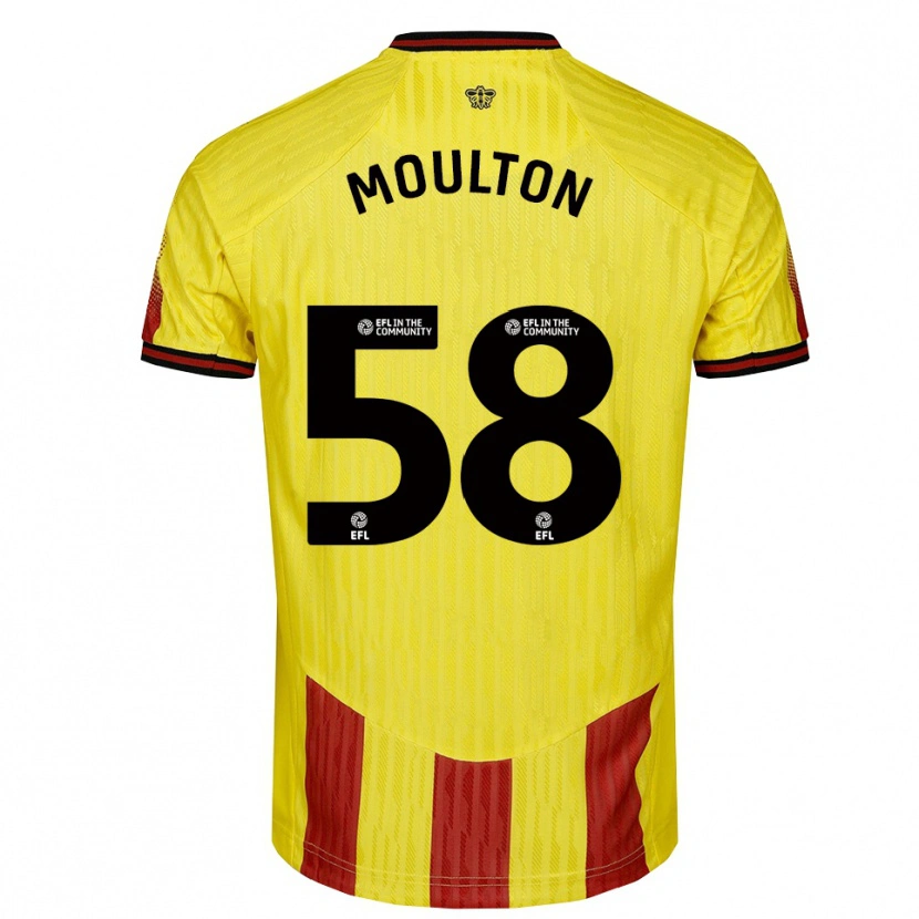Danxen Kinder Jai-Dea Moulton #58 Gelb Rot Heimtrikot Trikot 2025/26 T-Shirt Österreich