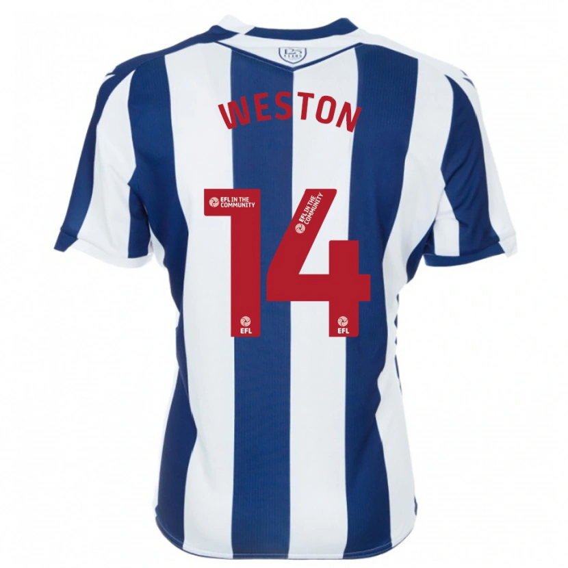 Danxen Kinder Steph Weston #14 Marine Weiß Heimtrikot Trikot 2025/26 T-Shirt Österreich