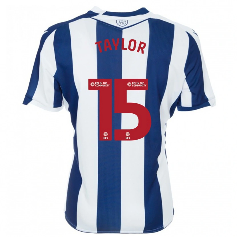 Danxen Kinder Caleb Taylor #15 Marine Weiß Heimtrikot Trikot 2025/26 T-Shirt Österreich