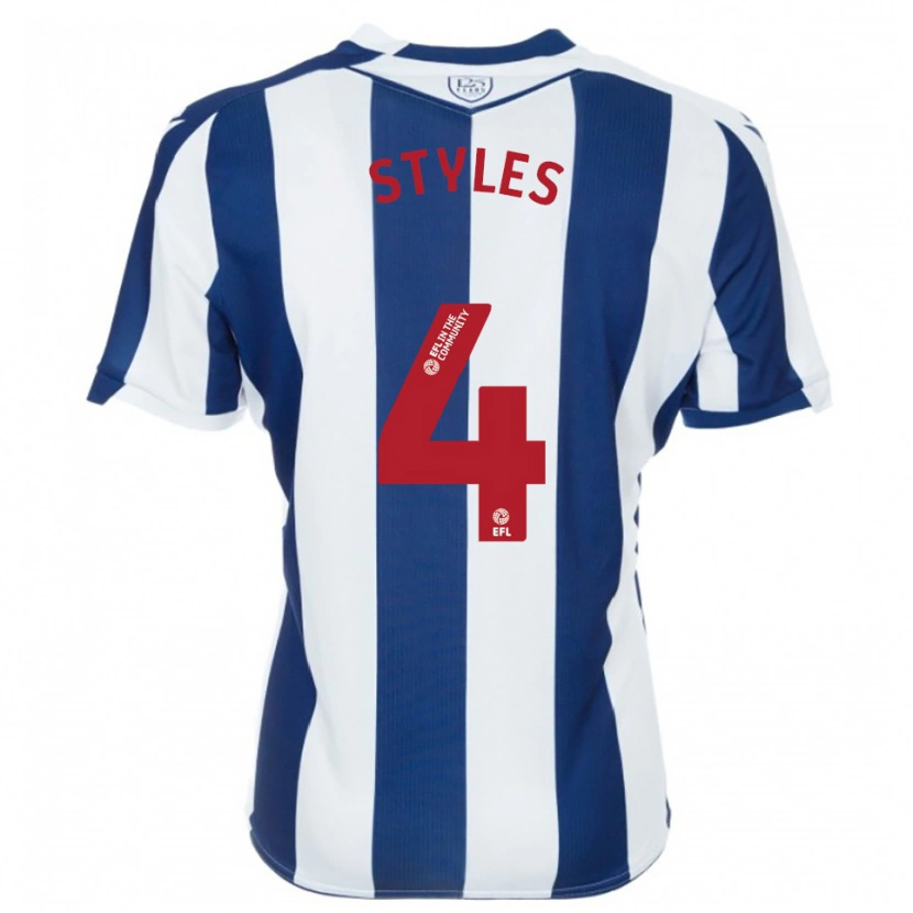 Danxen Kinder Callum Styles #4 Marine Weiß Heimtrikot Trikot 2025/26 T-Shirt Österreich