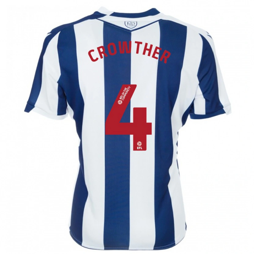 Danxen Kinder Matthew Crowther #4 Marine Weiß Heimtrikot Trikot 2025/26 T-Shirt Österreich