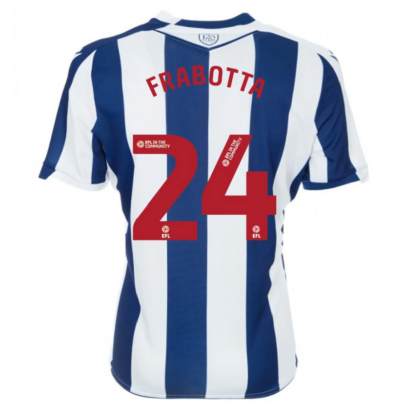 Danxen Kinder Gianluca Frabotta #24 Marine Weiß Heimtrikot Trikot 2025/26 T-Shirt Österreich