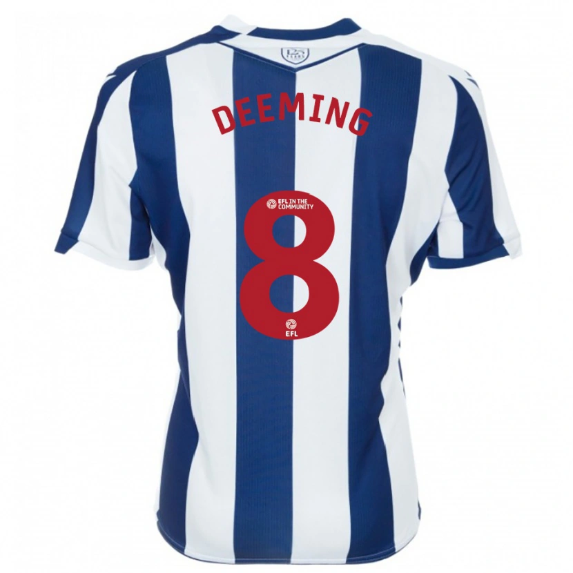 Danxen Kinder Cole Deeming #8 Marine Weiß Heimtrikot Trikot 2025/26 T-Shirt Österreich