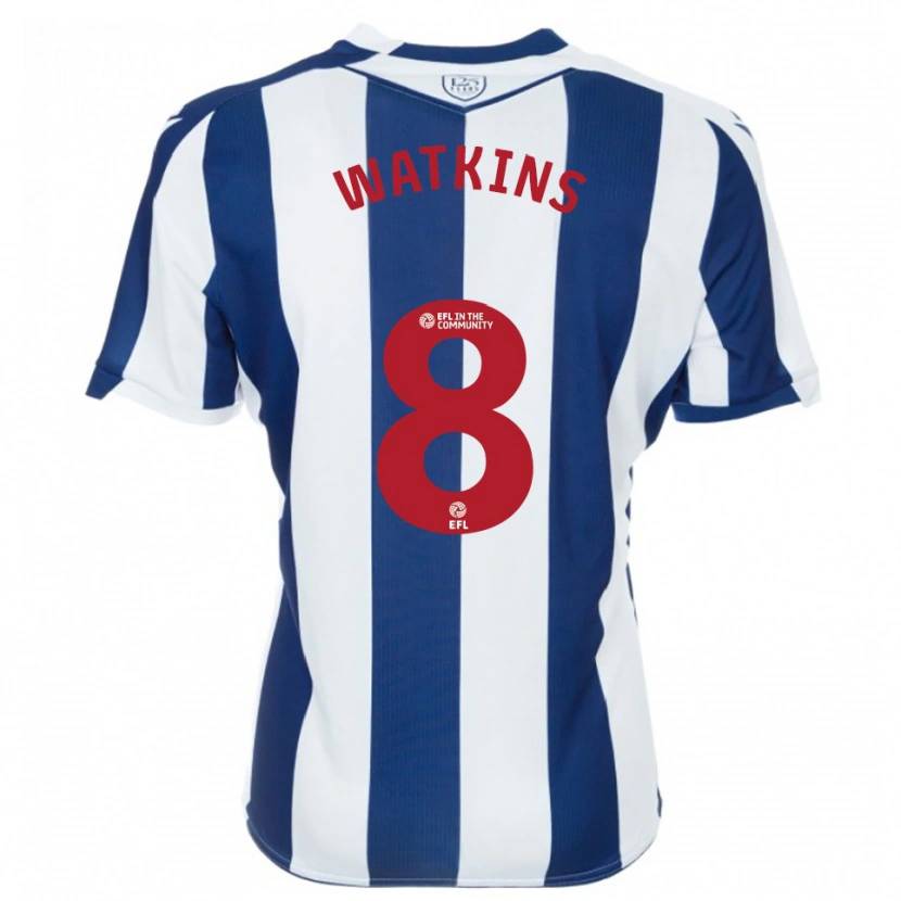 Danxen Kinder Seren Watkins #8 Marine Weiß Heimtrikot Trikot 2025/26 T-Shirt Österreich