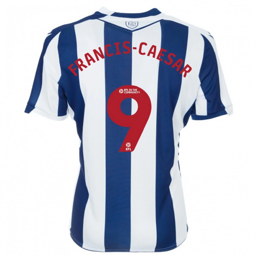 Danxen Kinder Jaiden Francis-Caesar #9 Marine Weiß Heimtrikot Trikot 2025/26 T-Shirt Österreich