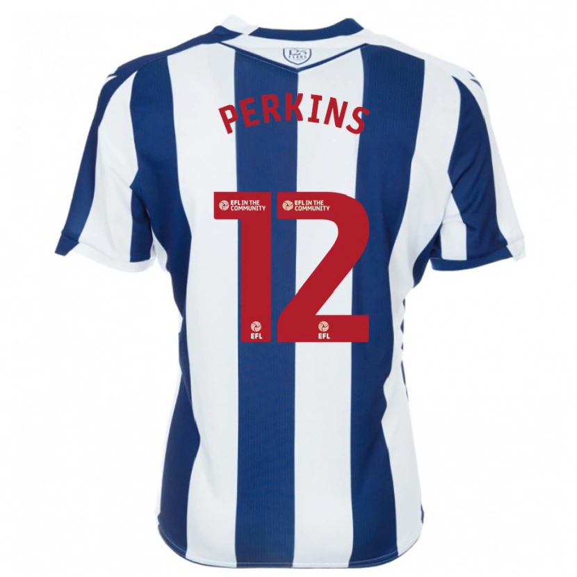Danxen Kinder Antonio Perkins #12 Marine Weiß Heimtrikot Trikot 2025/26 T-Shirt Österreich
