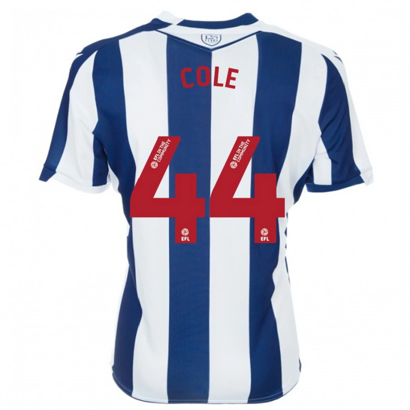 Danxen Kinder Devante Cole #44 Marine Weiß Heimtrikot Trikot 2025/26 T-Shirt Österreich