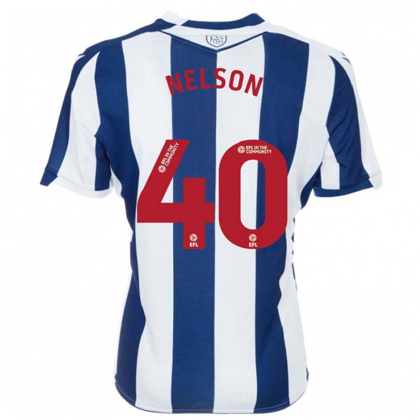 Danxen Kinder Deago Nelson #40 Marine Weiß Heimtrikot Trikot 2025/26 T-Shirt Österreich