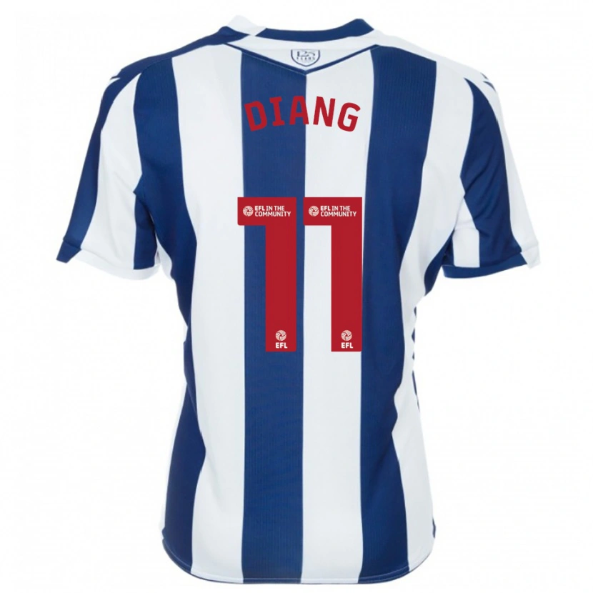 Danxen Kinder Grady Diangana #11 Marine Weiß Heimtrikot Trikot 2025/26 T-Shirt Österreich