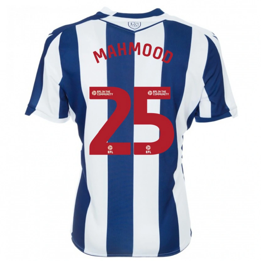 Danxen Kinder Mahmood #25 Marine Weiß Heimtrikot Trikot 2025/26 T-Shirt Österreich