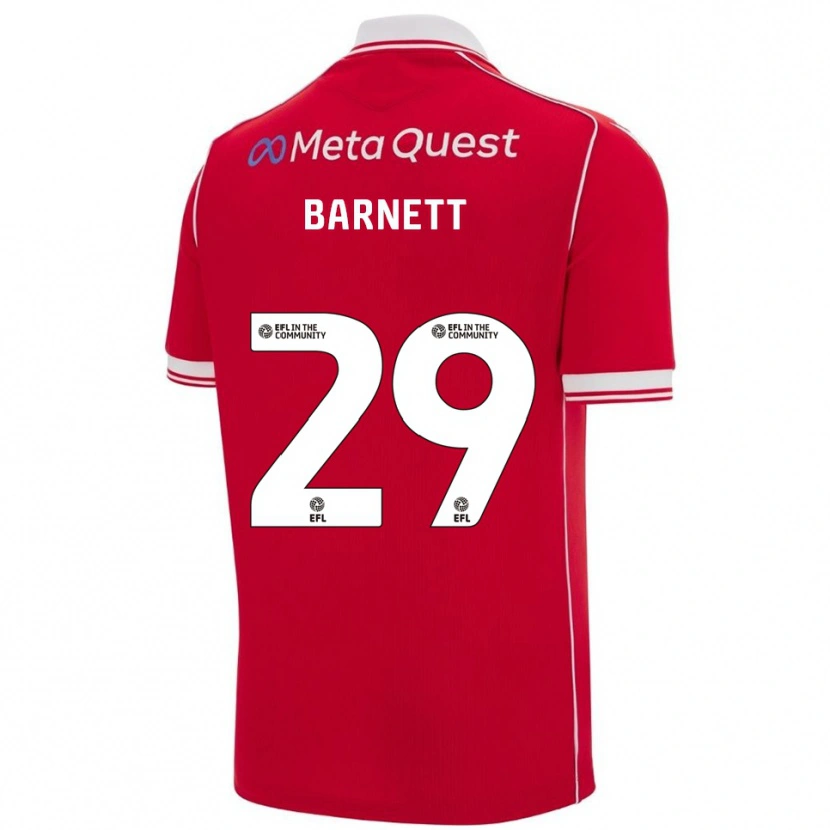Danxen Kinder Ryan Barnett #29 Rot Weiß Heimtrikot Trikot 2025/26 T-Shirt Österreich