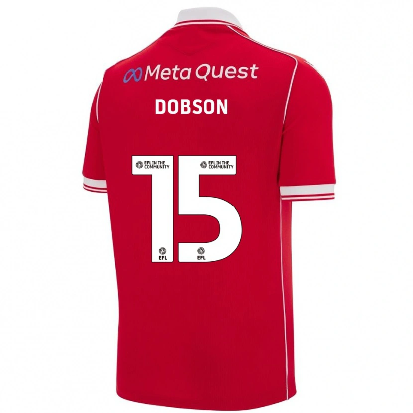 Danxen Kinder George Dobson #15 Rot Weiß Heimtrikot Trikot 2025/26 T-Shirt Österreich