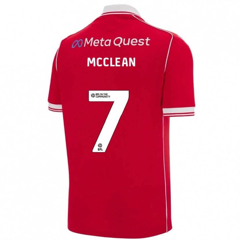 Danxen Kinder James Mcclean #7 Rot Weiß Heimtrikot Trikot 2025/26 T-Shirt Österreich