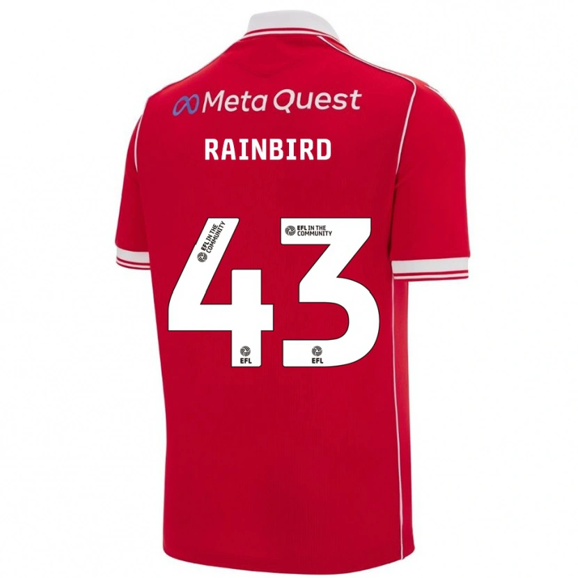 Danxen Kinder James Rainbird #43 Rot Weiß Heimtrikot Trikot 2025/26 T-Shirt Österreich
