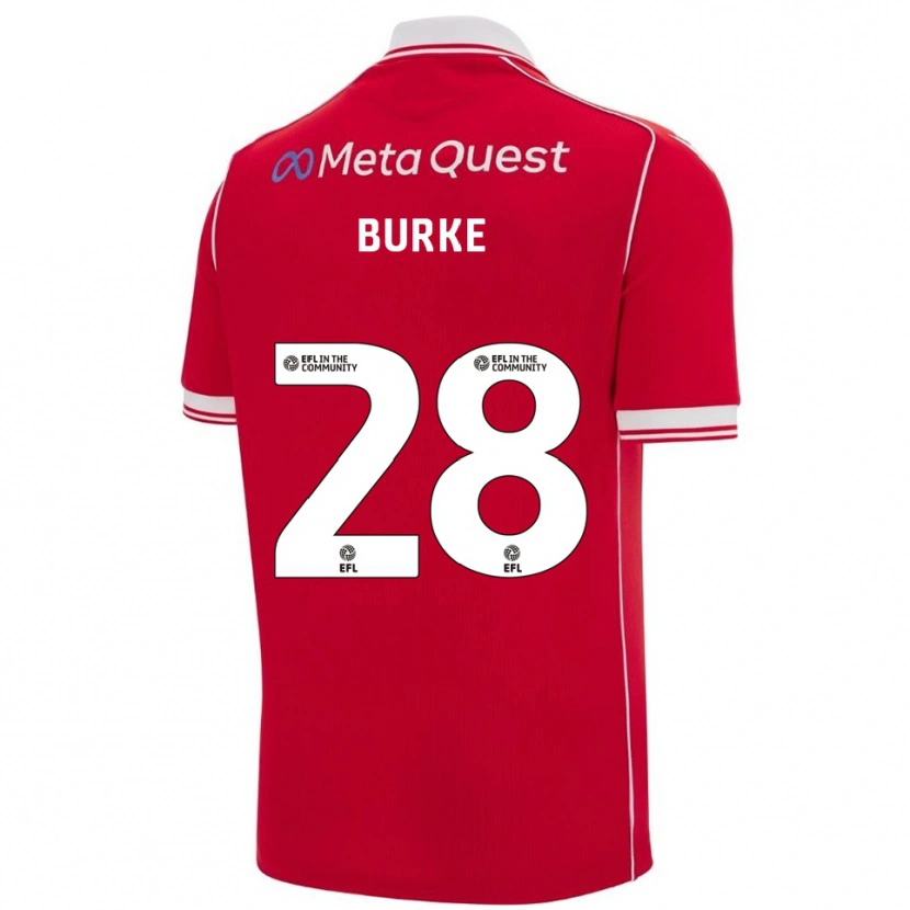 Danxen Kinder Leah Burke #28 Rot Weiß Heimtrikot Trikot 2025/26 T-Shirt Österreich