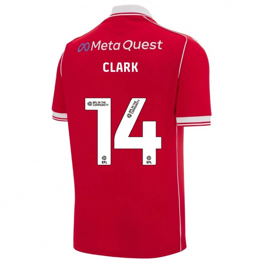 Danxen Kinder Nat Clark #14 Rot Weiß Heimtrikot Trikot 2025/26 T-Shirt Österreich