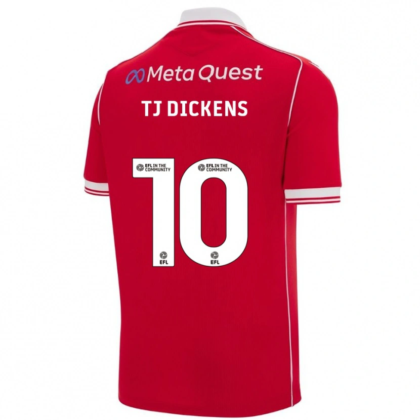 Danxen Kinder Tonicha Tj Dickens #10 Rot Weiß Heimtrikot Trikot 2025/26 T-Shirt Österreich