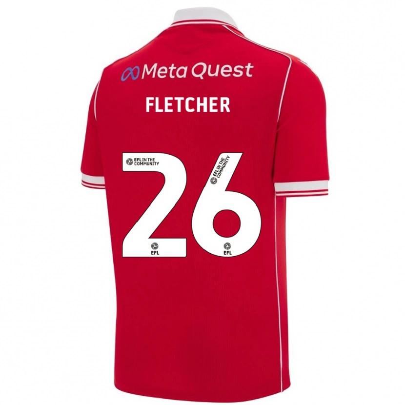 Danxen Kinder Steven Fletcher #26 Rot Weiß Heimtrikot Trikot 2025/26 T-Shirt Österreich