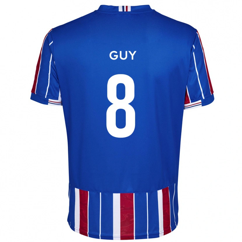 Danxen Kinder Callum Guy #8 Blau Rot Weiß Heimtrikot Trikot 2025/26 T-Shirt Österreich