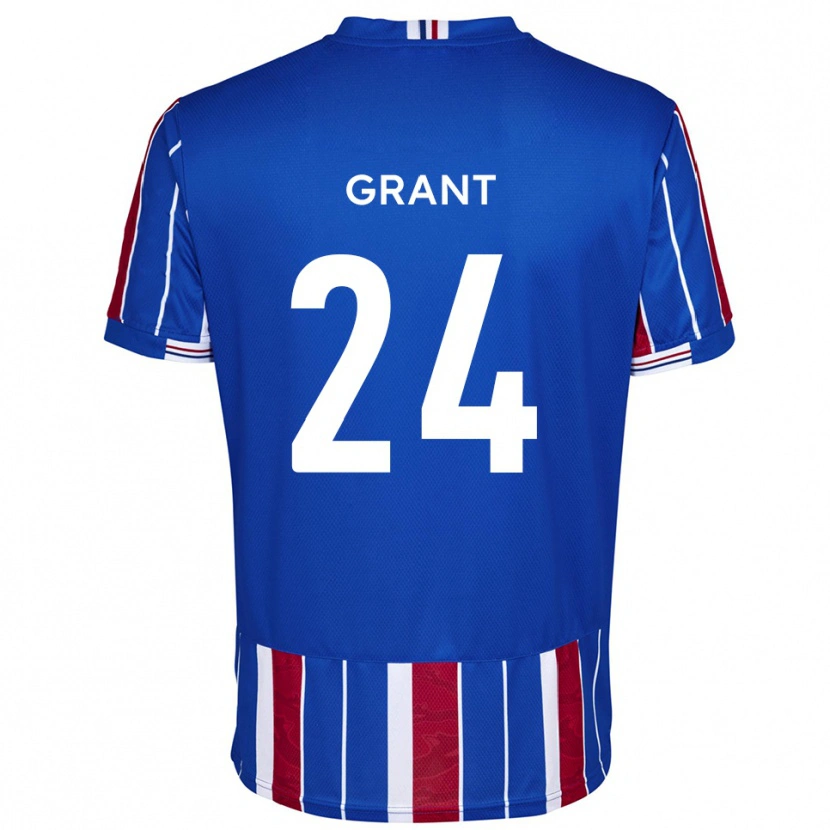 Danxen Kinder Josh Grant #24 Blau Rot Weiß Heimtrikot Trikot 2025/26 T-Shirt Österreich