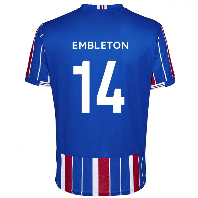Danxen Kinder Elliot Embleton #14 Blau Rot Weiß Heimtrikot Trikot 2025/26 T-Shirt Österreich