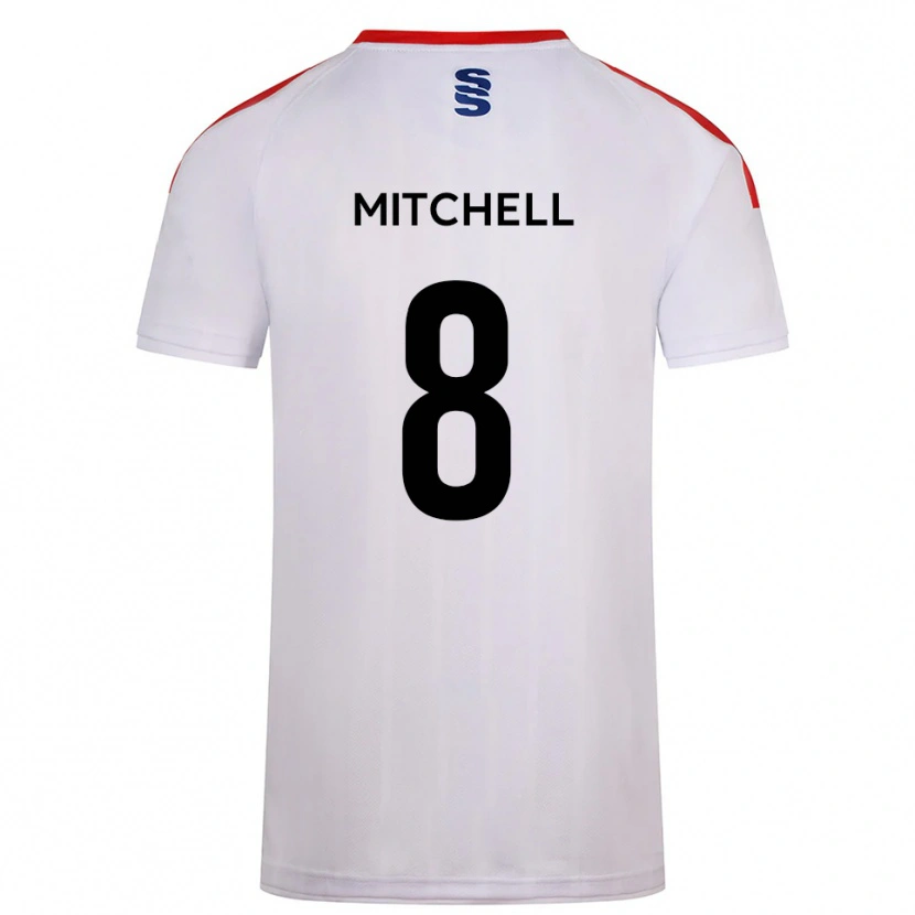 Danxen Kinder Ethan Mitchell #8 Weiß Marine Heimtrikot Trikot 2025/26 T-Shirt Österreich