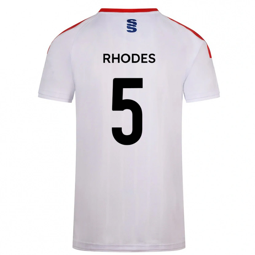 Danxen Kinder Alex Rhodes #5 Weiß Marine Heimtrikot Trikot 2025/26 T-Shirt Österreich