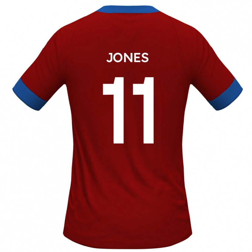 Danxen Kinder Ryan Jones #11 Rot Blau Heimtrikot Trikot 2025/26 T-Shirt Österreich
