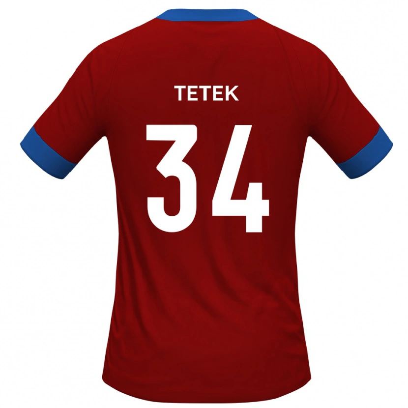 Danxen Kinder Dejan Tetek #34 Rot Blau Heimtrikot Trikot 2025/26 T-Shirt Österreich