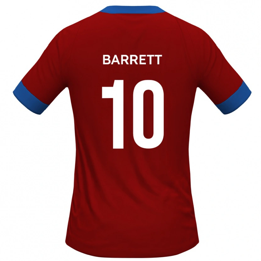 Danxen Kinder Josh Barrett #10 Rot Blau Heimtrikot Trikot 2025/26 T-Shirt Österreich