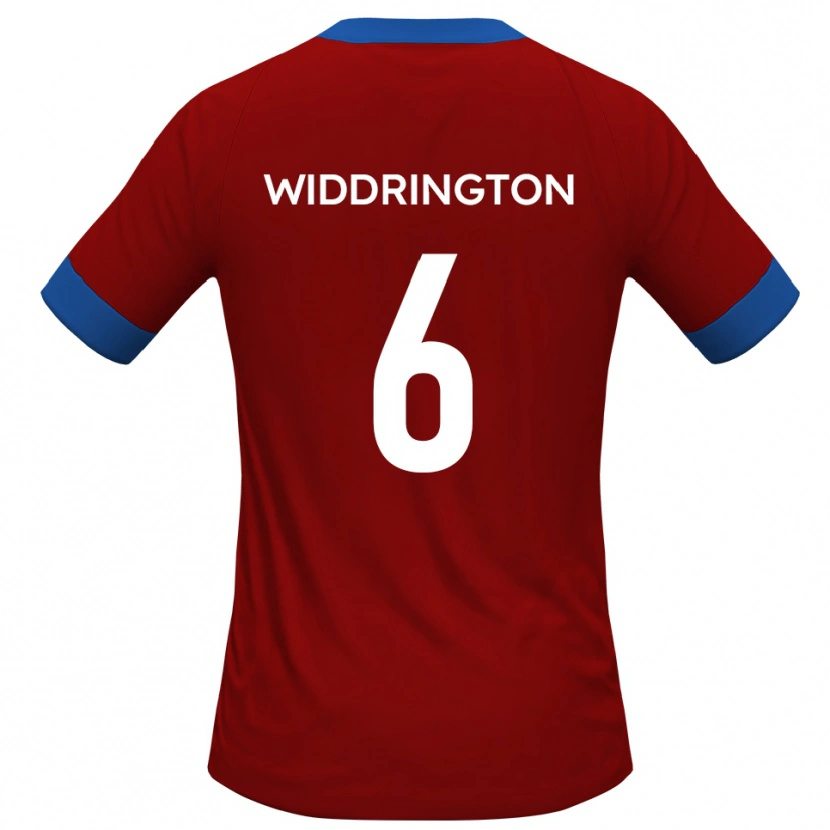 Danxen Kinder Theo Widdrington #6 Rot Blau Heimtrikot Trikot 2025/26 T-Shirt Österreich