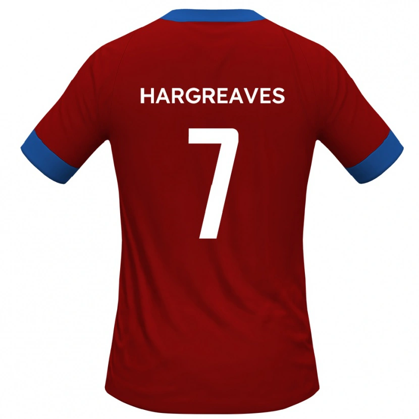 Danxen Kinder Cameron Hargreaves #7 Rot Blau Heimtrikot Trikot 2025/26 T-Shirt Österreich