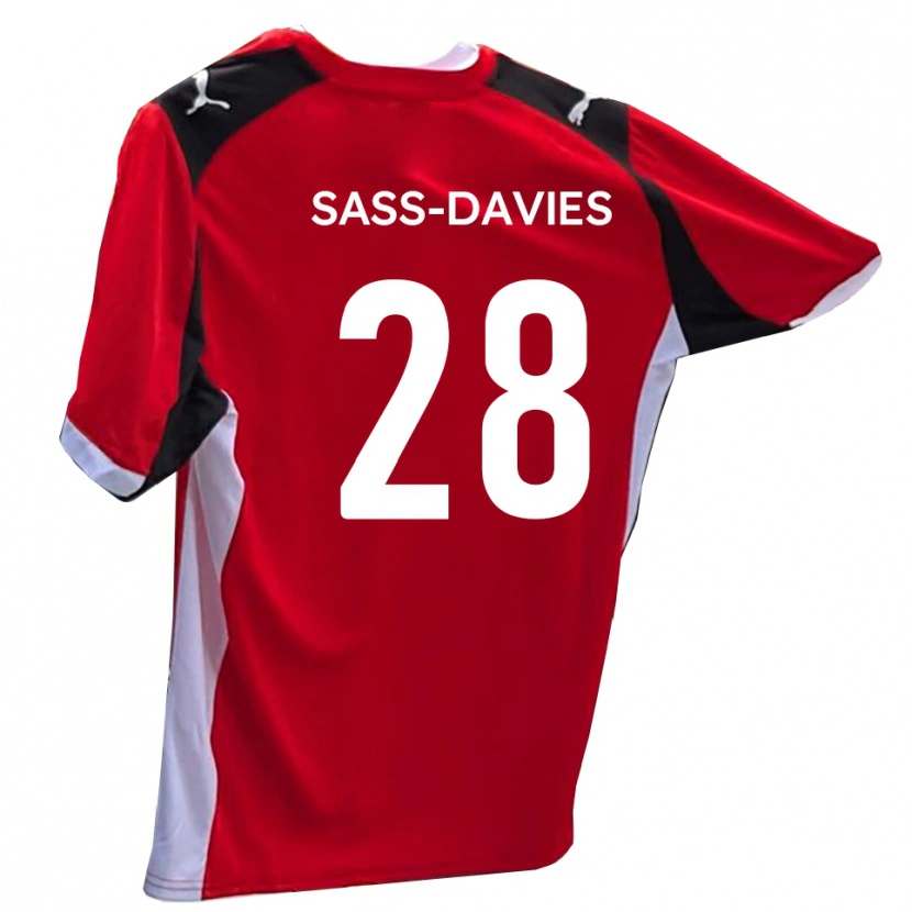 Danxen Kinder Billy Sass-Davies #28 Rot Weiß Heimtrikot Trikot 2025/26 T-Shirt Österreich