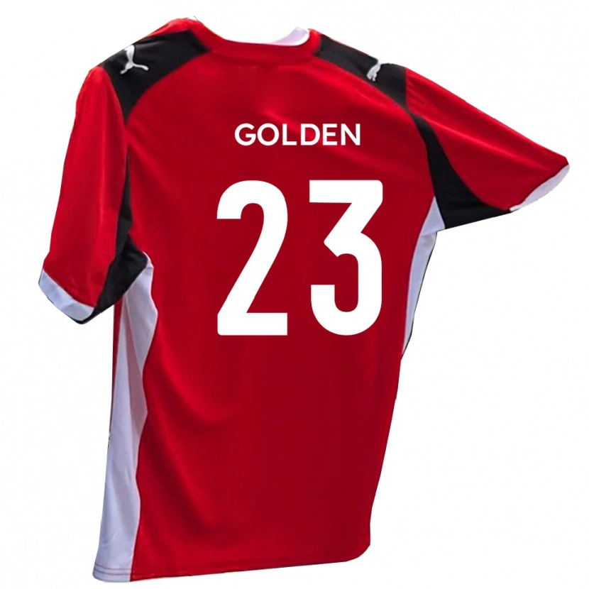 Danxen Kinder Tylor Golden #23 Rot Weiß Heimtrikot Trikot 2025/26 T-Shirt Österreich