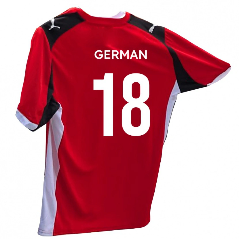 Danxen Kinder Owen German #18 Rot Weiß Heimtrikot Trikot 2025/26 T-Shirt Österreich