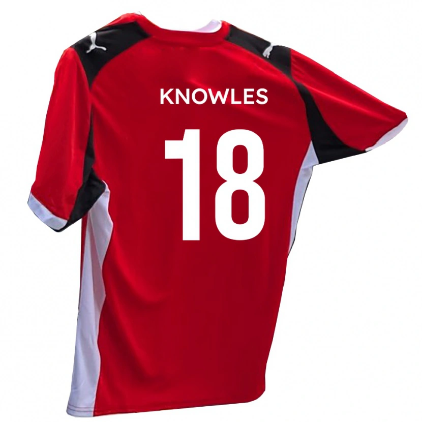 Danxen Kinder Jimmy Knowles #18 Rot Weiß Heimtrikot Trikot 2025/26 T-Shirt Österreich